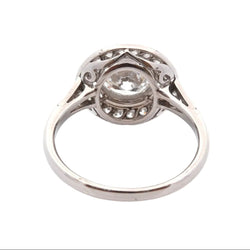 Bague Entourage en platine et diamants - Castafiore