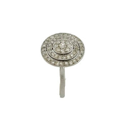 Bague Entourage en platine et diamants - Castafiore