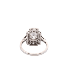 Bague Entourage en platine et diamants - Castafiore