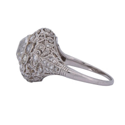 Bague Entourage en platine et diamants - Castafiore