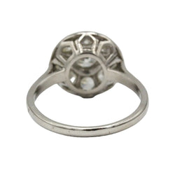 Bague Entourage en platine et diamants - Castafiore