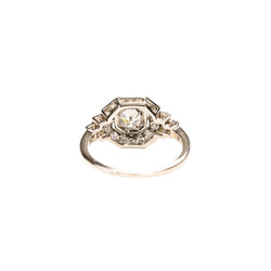 Bague Entourage en platine et diamants - Castafiore