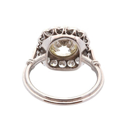 Bague Entourage en platine et diamants - Castafiore