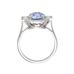 Bague Entourage en saphir et diamants - Castafiore