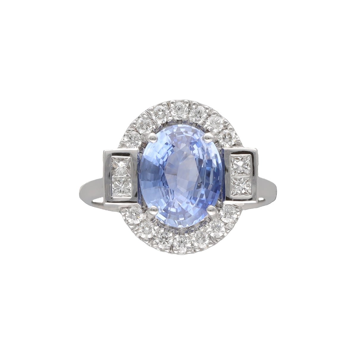Bague Entourage en saphir et diamants - Castafiore