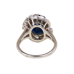 Bague Entourage MAUBOUSSIN en platine, saphir et diamants - Castafiore