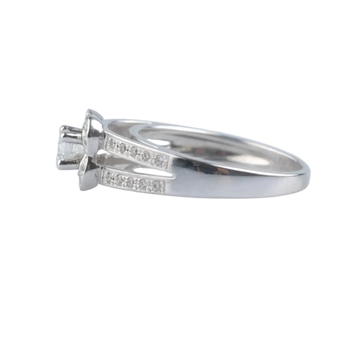 Bague Entourage MAUBOUSSIN "Moi aime toi" en or blanc et diamants - Castafiore
