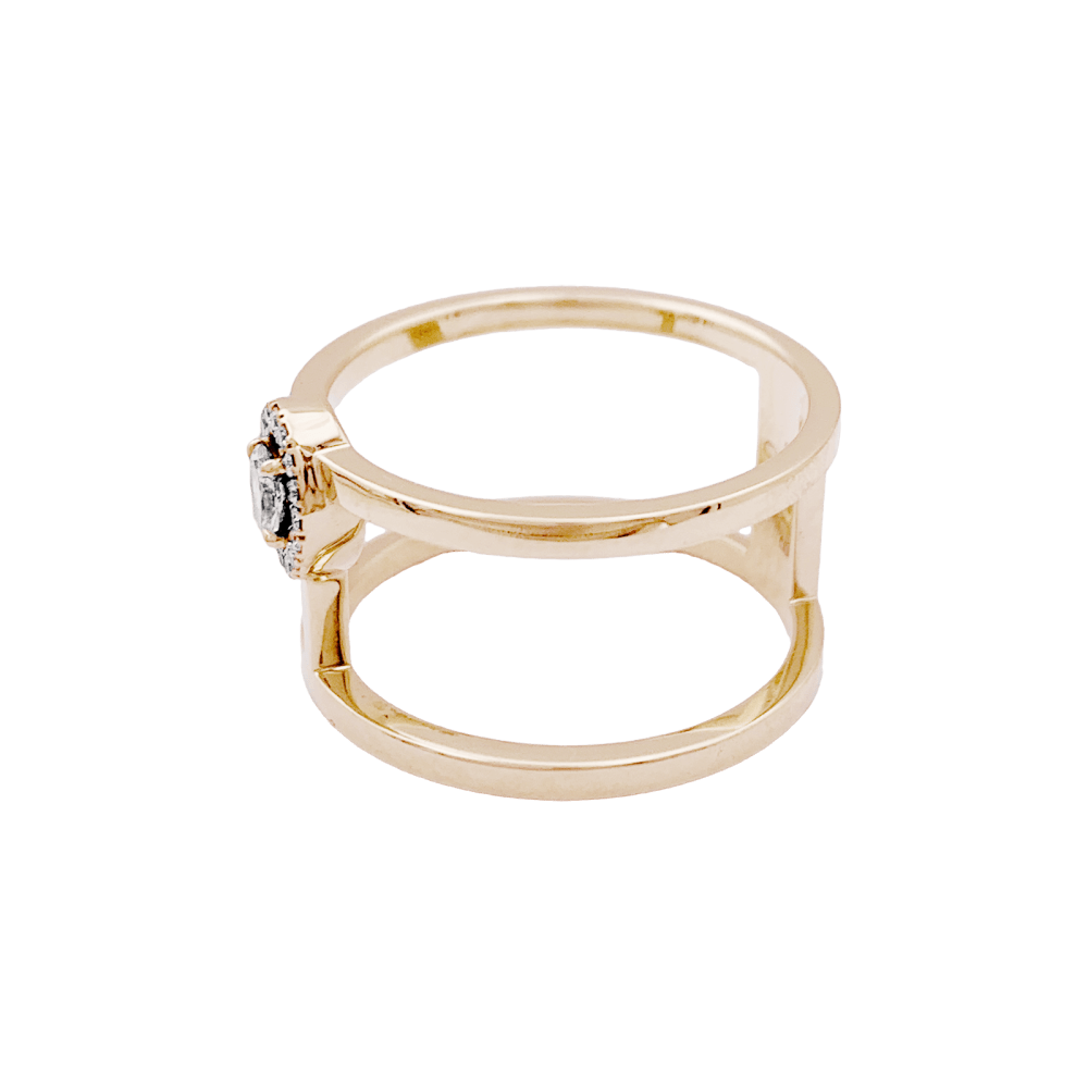 Bague Entourage MESSIKA "Glam'Azone" en or rose et diamants - Castafiore