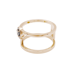 Bague Entourage MESSIKA "Glam'Azone" en or rose et diamants - Castafiore