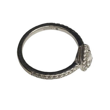 Bague Entourage MESSIKA "Joy" en or blanc et diamants - Castafiore