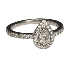 Bague Entourage MESSIKA "Joy" en or blanc et diamants - Castafiore