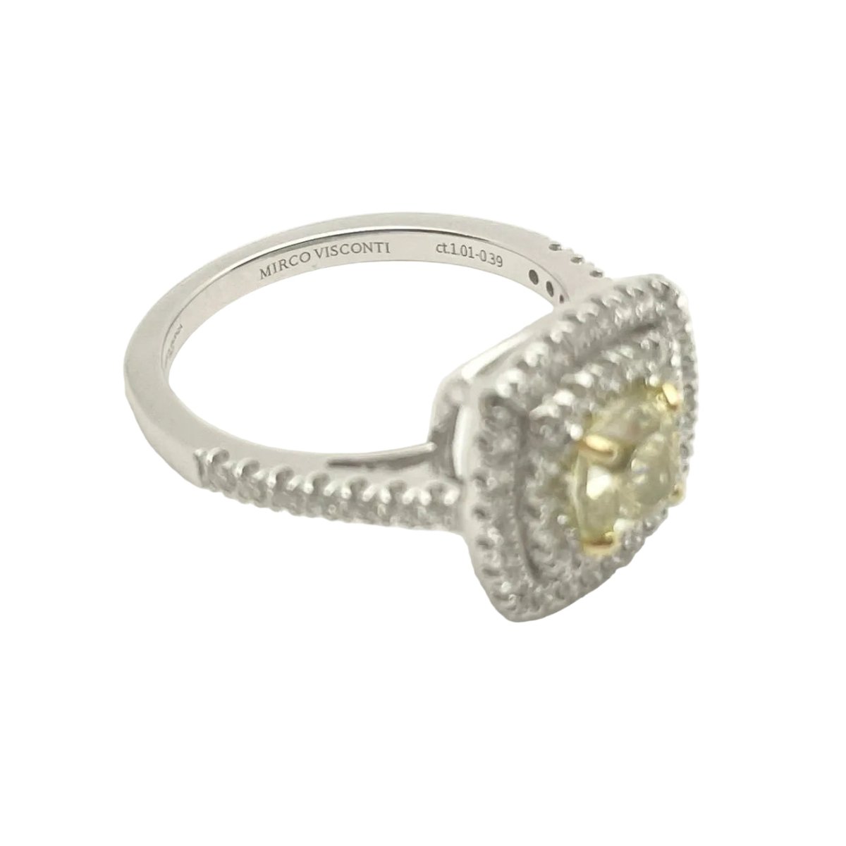 Bague Entourage VISCONTI en or blanc et diamants - Castafiore