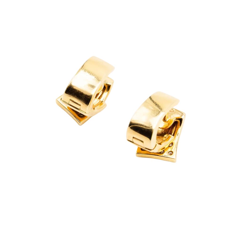 Bague et Boucles d'oreilles en or jaune et diamants - Castafiore