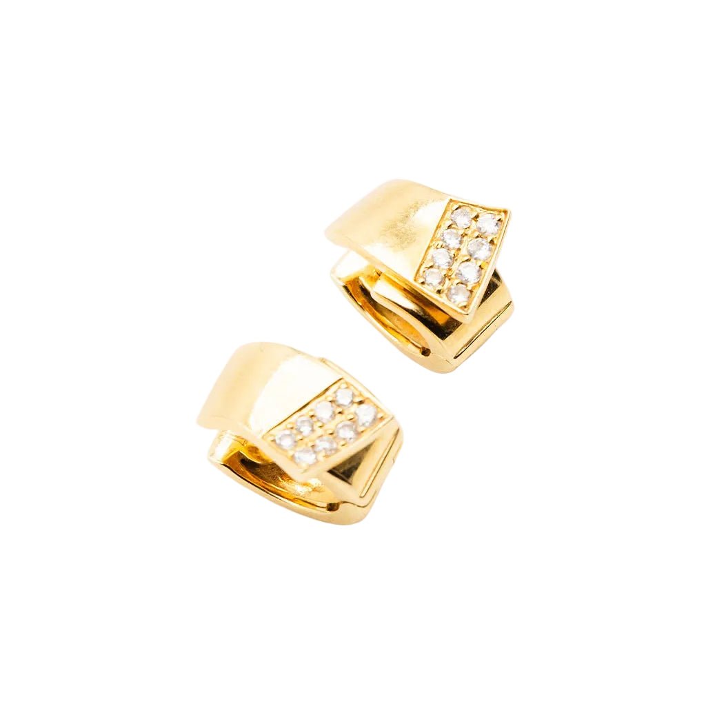 Bague et Boucles d'oreilles en or jaune et diamants - Castafiore