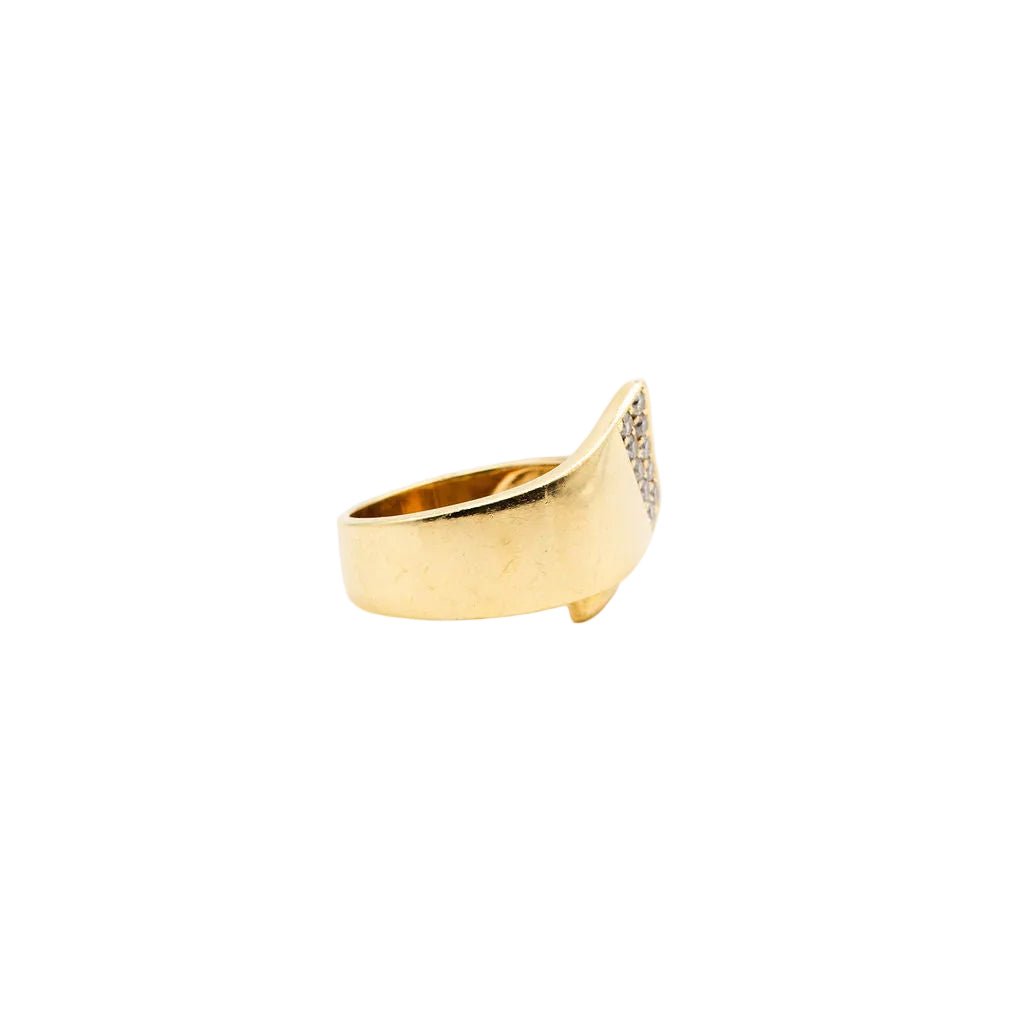 Bague et Boucles d'oreilles en or jaune et diamants - Castafiore