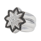 Bague Etoile en or blanc et diamants - Castafiore