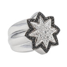 Bague Etoile en or blanc et diamants - Castafiore