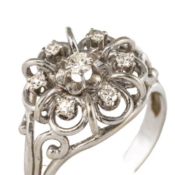 Bague fils d'or blanc et diamants - Castafiore