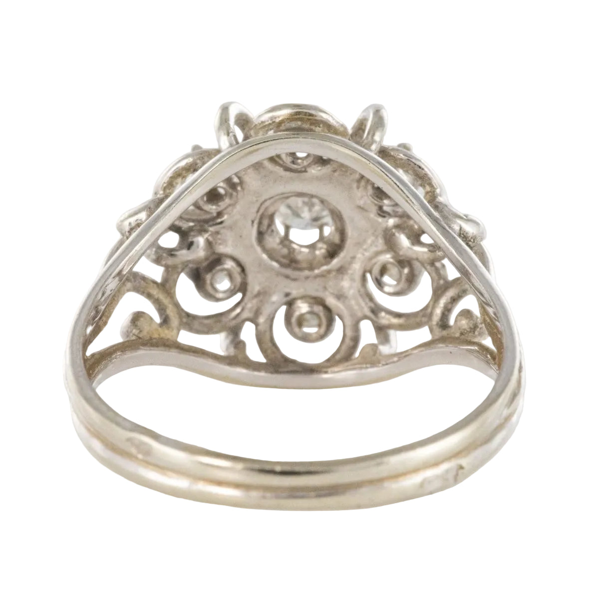 Bague fils d'or blanc et diamants - Castafiore