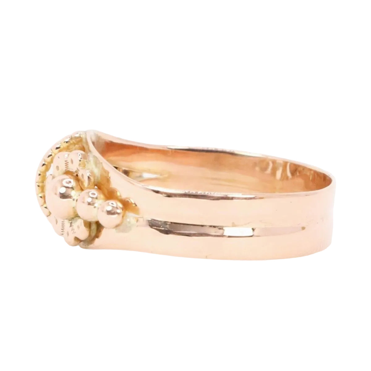 Bague "Fleur" Art Nouveau en or rose - Castafiore