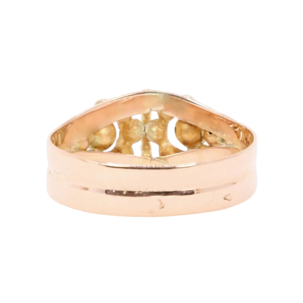 Bague "Fleur" Art Nouveau en or rose - Castafiore