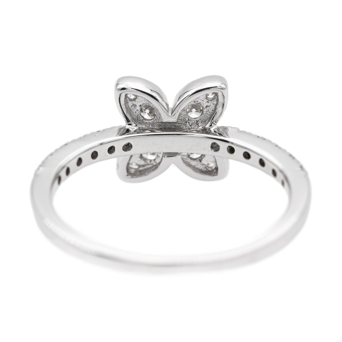 Bague Fleur Or blanc Diamant - Castafiore