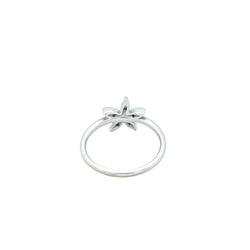 Bague fleur or blanc et diamants - Castafiore