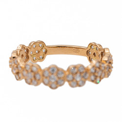 Bague Fleur Or rose Diamant - Castafiore
