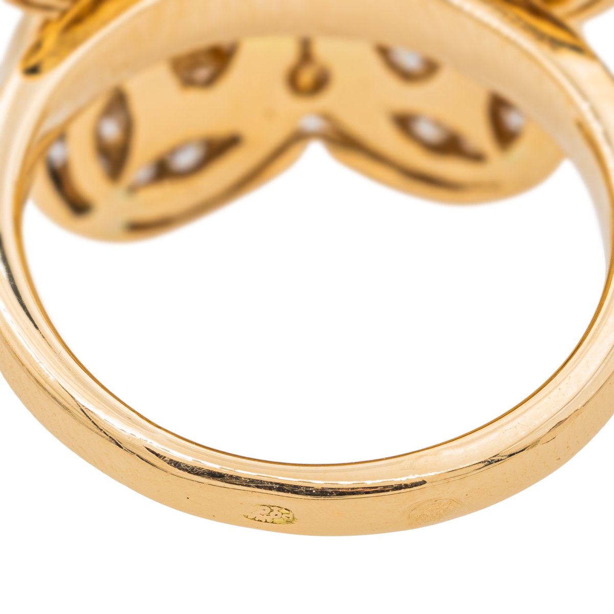 Bague Fleur Or rose Diamant - Castafiore