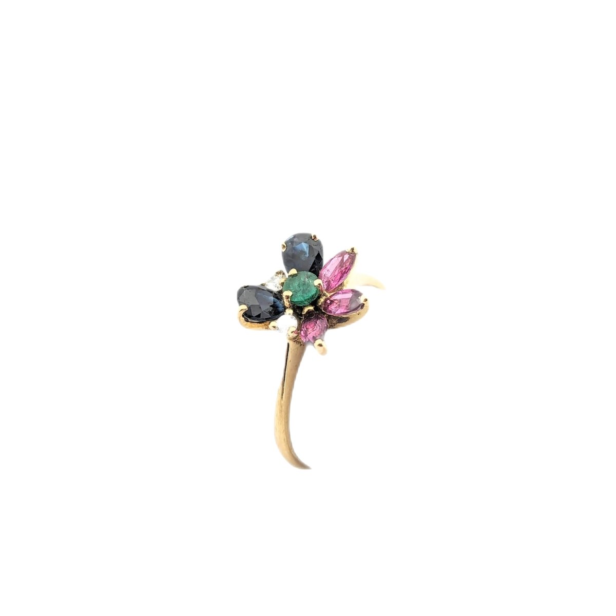 Bague Florale en or jaune - Castafiore
