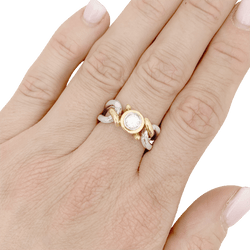 Bague FRED, deux tons d'or et diamant. - Castafiore