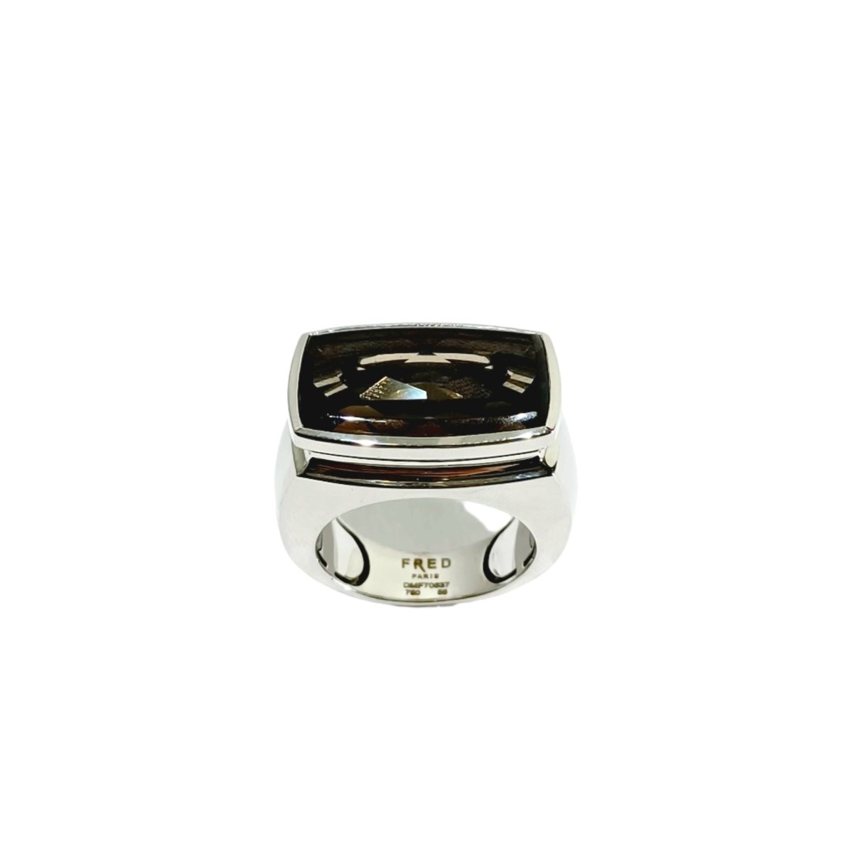 Bague Fred en or blanc et quartz - Castafiore