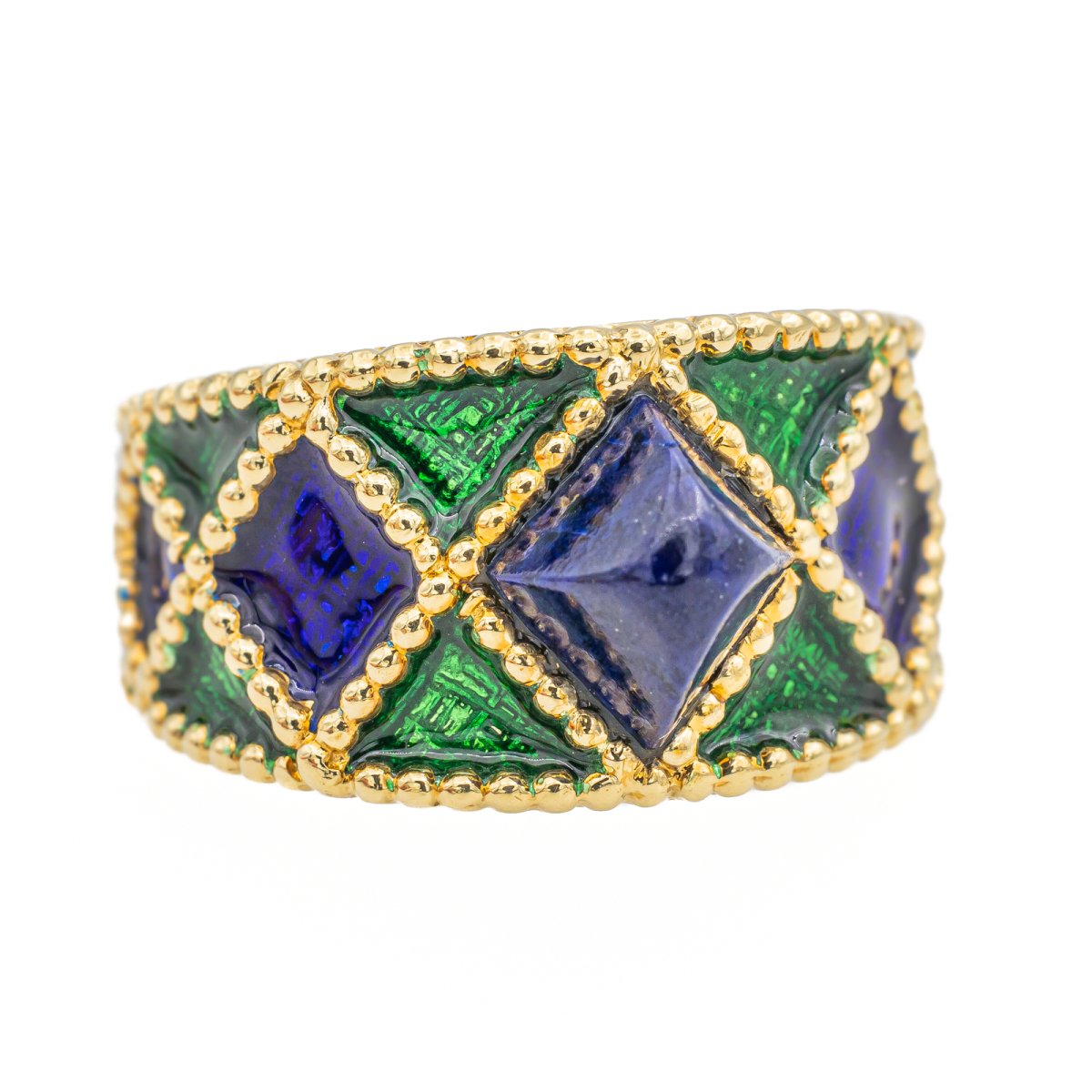 Bague FRED en or jaune et lapis lazuli - Castafiore