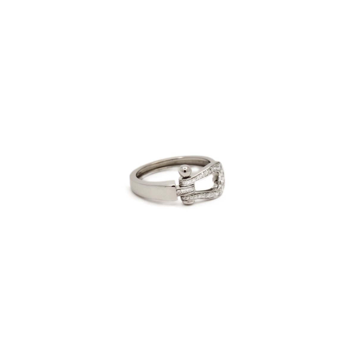 Bague FRED "Force 10" en or blanc et diamants - Castafiore