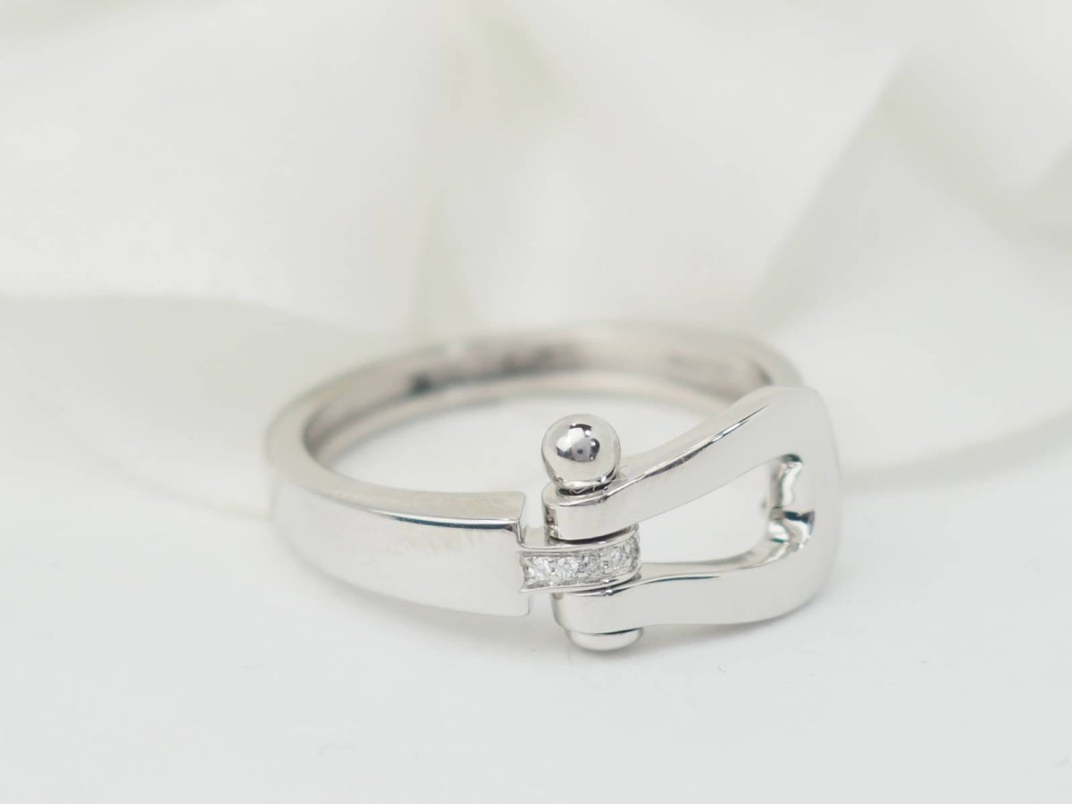 Bague FRED "Force 10" en or blanc et diamants - Castafiore