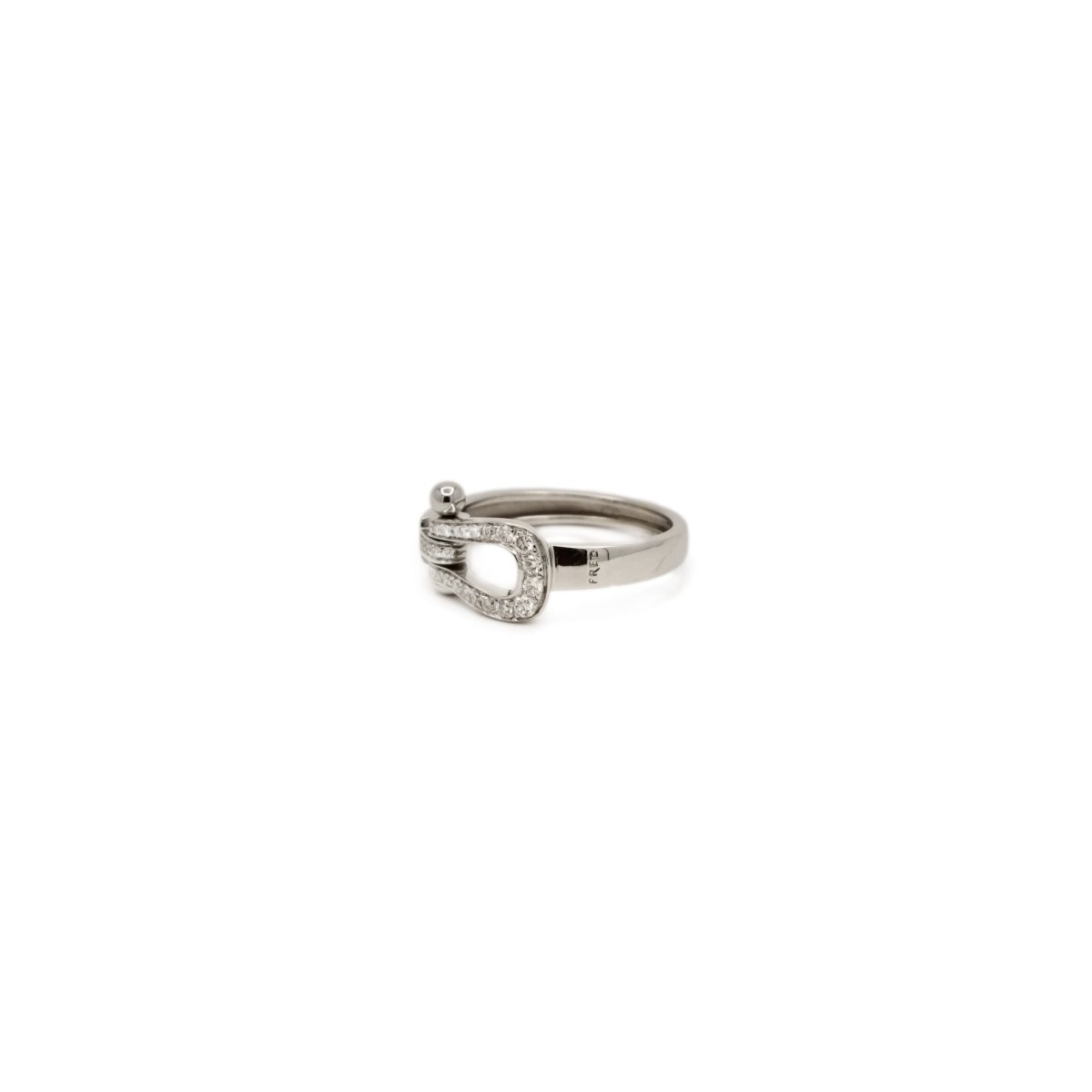 Bague FRED "Force 10" en or blanc et diamants - Castafiore