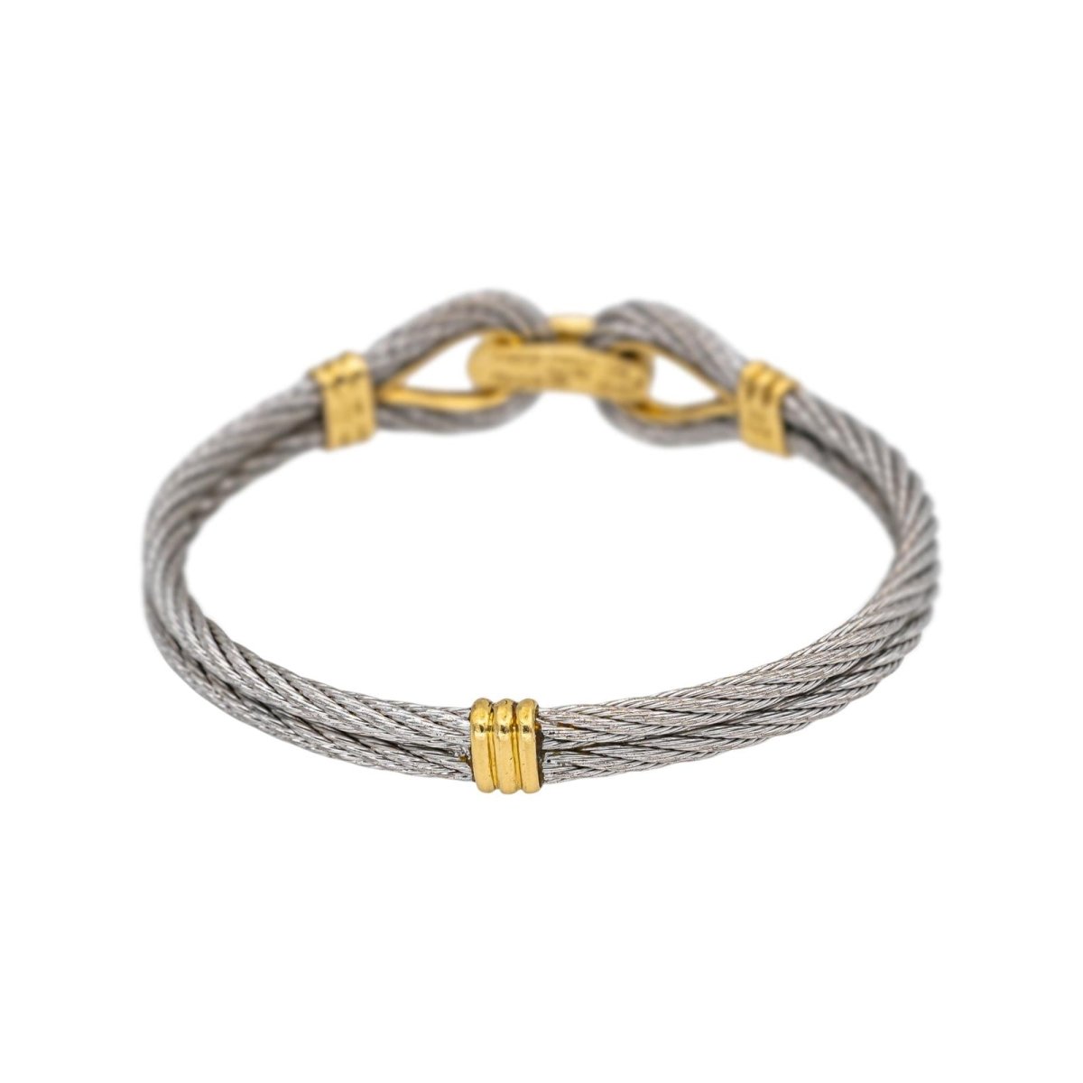 Bague FRED "Force 10" en or jaune et acier - Castafiore