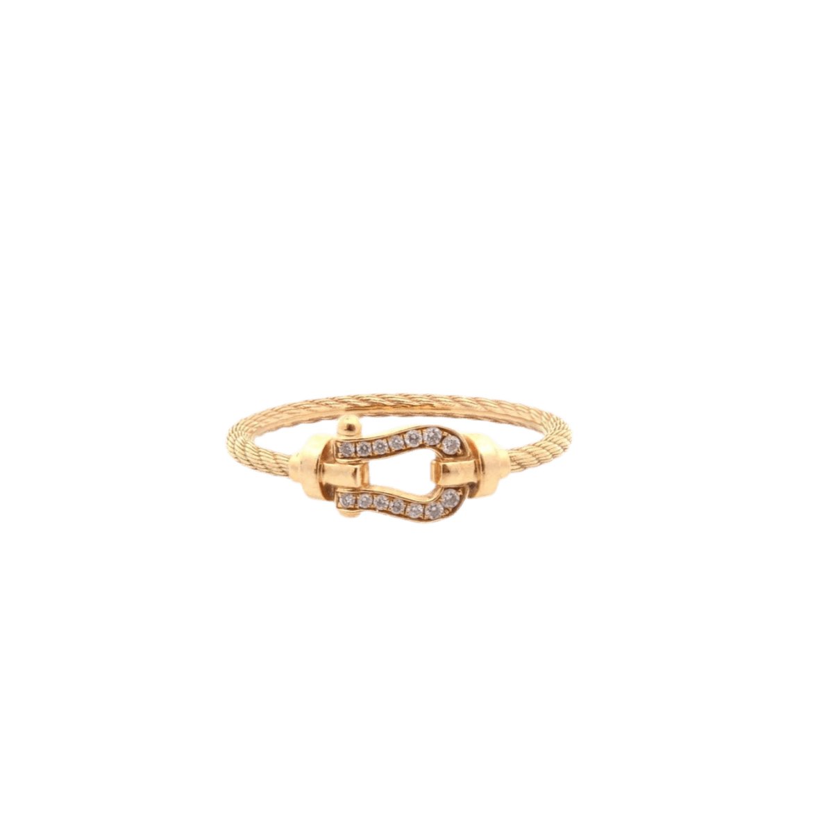 Bague FRED "Force 10" en or jaune et diamants - Castafiore