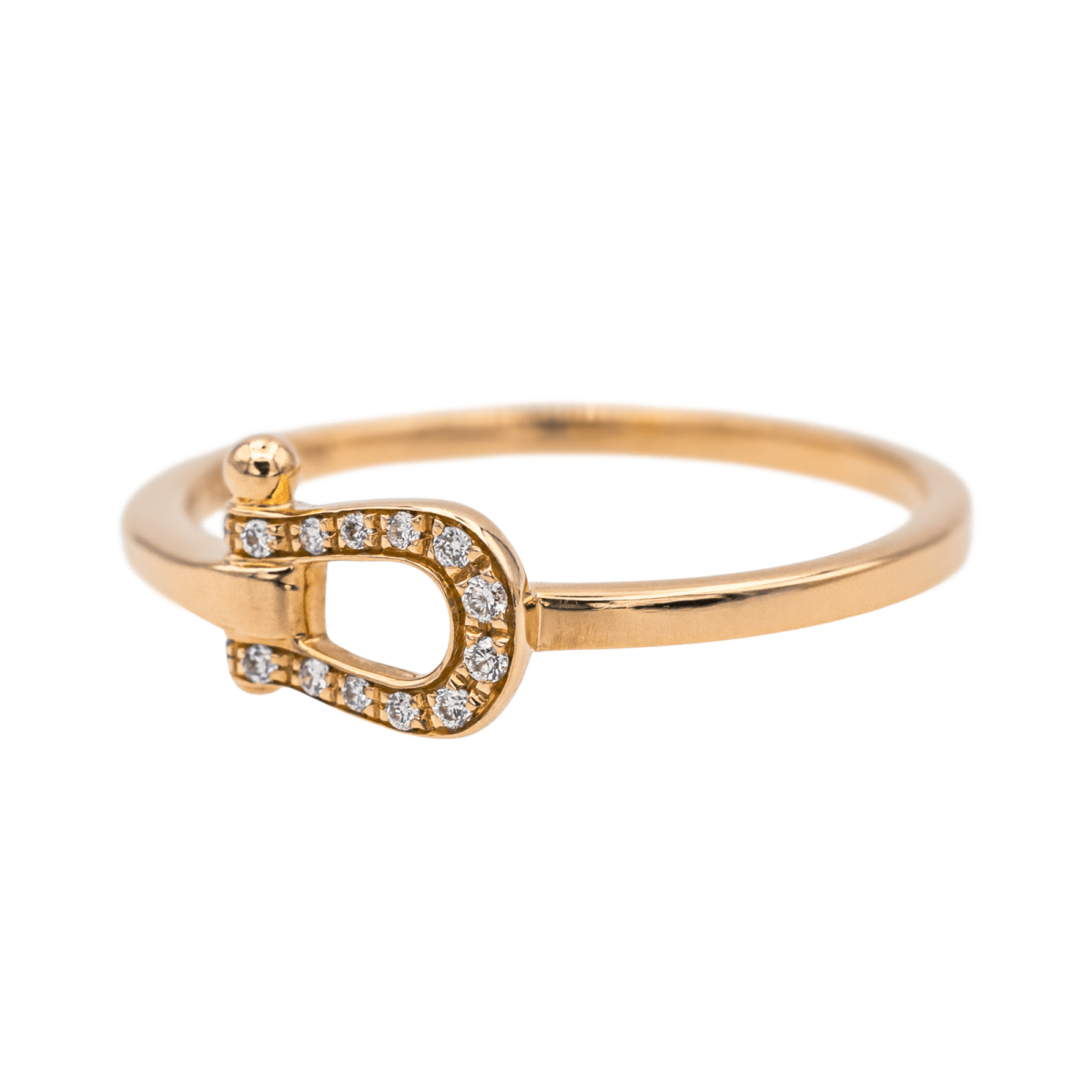 Bague FRED "Force 10" en or rose et diamants - Castafiore