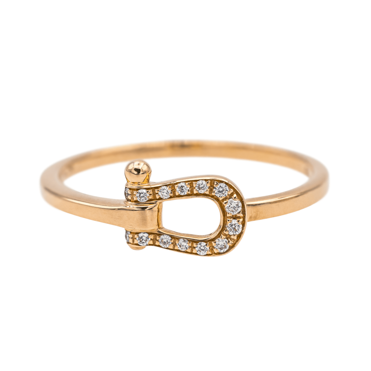 Bague FRED "Force 10" en or rose et diamants - Castafiore