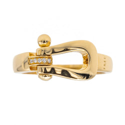 Bague FRED "Force 10" en or rose et diamants - Castafiore