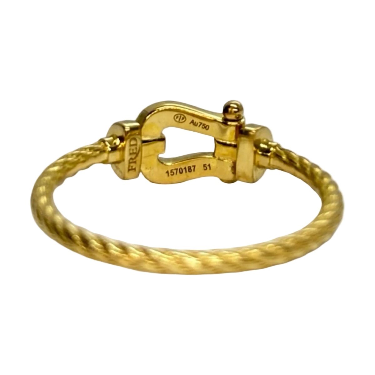 Bague FRED "Force 10" PM en or jaune et diamants - Castafiore