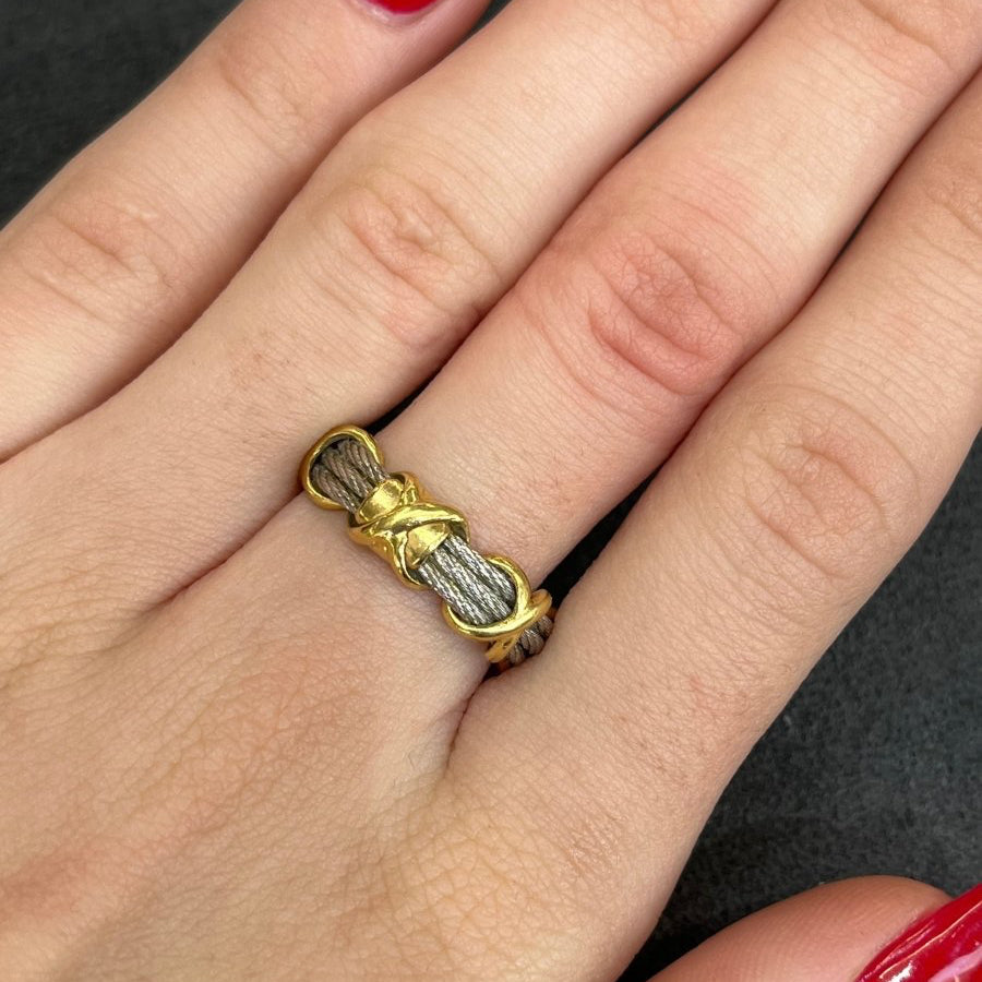Bague FRED Force 10 vintage en or jaune - Castafiore