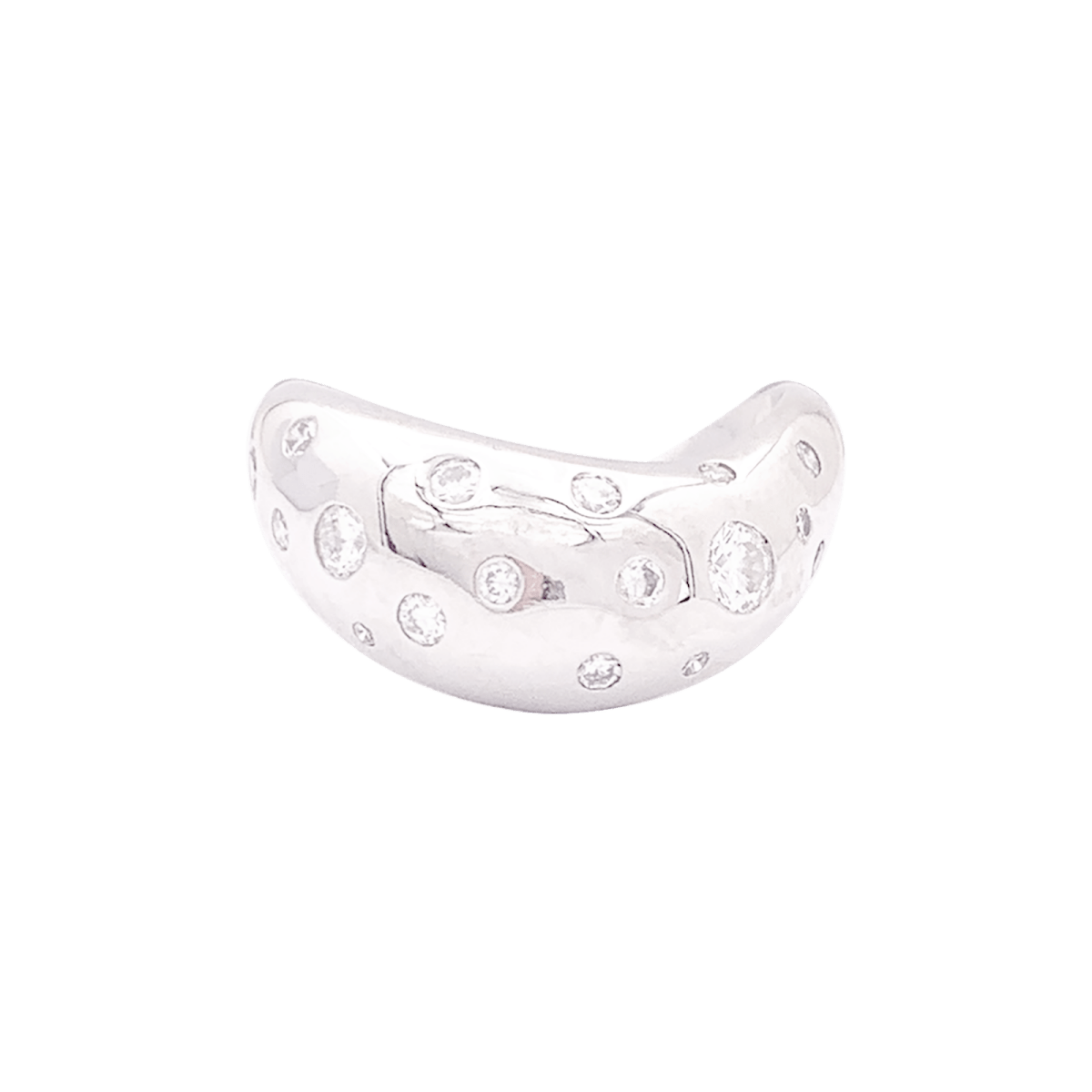 Bague Fred Mouvementée en or blanc diamants - Castafiore