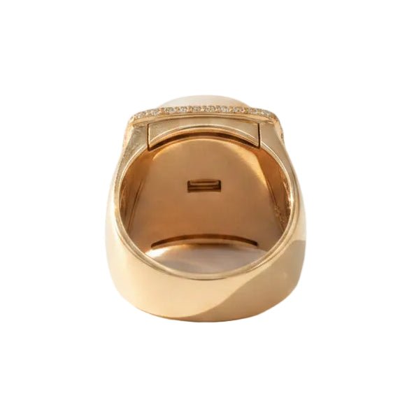 Bague FRED "Pain de sucre" en or rose, quartz et diamants - Castafiore