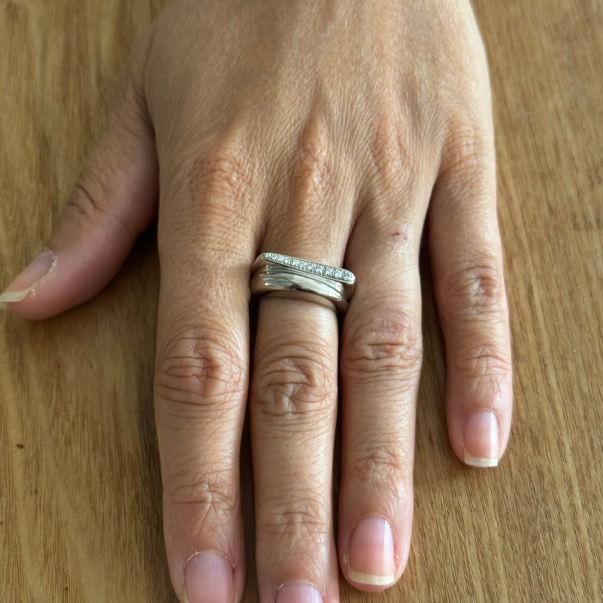 Bague FRED "Success" en or blanc et diamants - Castafiore