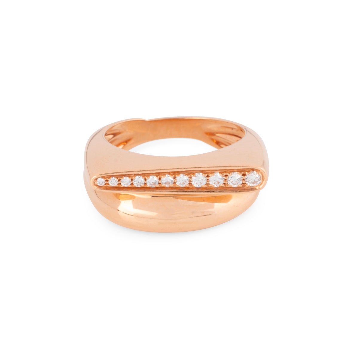 Bague FRED "Success" en or rose et diamants - Castafiore