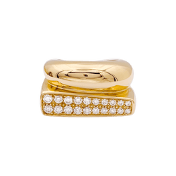 Bague Fred, "Success" or rose, diamants. - Castafiore