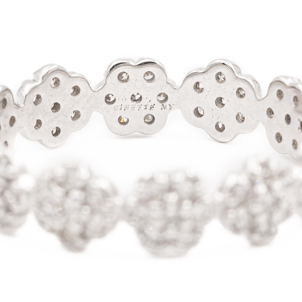 Bague GINETTE NY "Be mine mini lotus" en or blanc et diamant - Castafiore