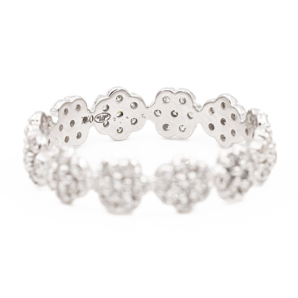 Bague GINETTE NY "Be mine mini lotus" en or blanc et diamant - Castafiore